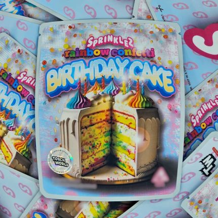 Rainbow 🌈 Confetti Birthday Cake (Sprinklez Brand Rainbow 🌈 Confetti Birthday Cake Cannabis Edibles)